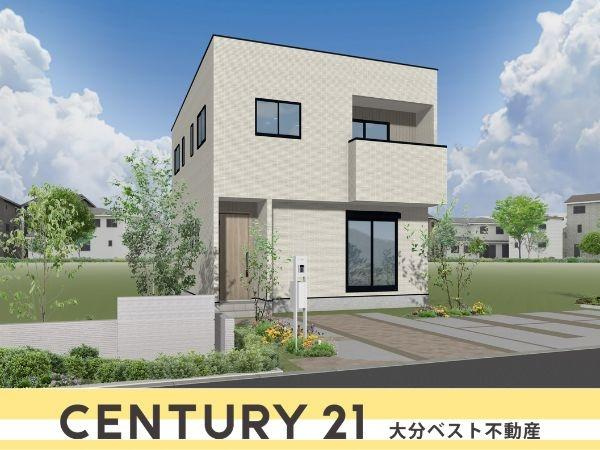 AG-HOUSE　下郡　A棟の完成予想図|※外観パースはイメージです。