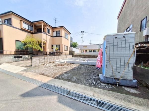 AG-HOUSE　下郡　A棟の前面道路含む現地写真|前面道路含む現地(2026年2月撮影)