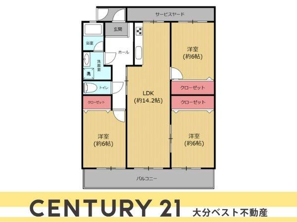 ドゥペールワコー城東の間取り|※図面と現況が異なる場合は現況を優先させていただきます。
