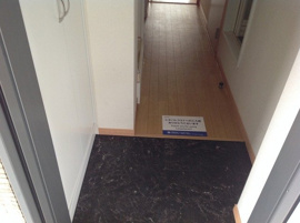 ゆったりとした玄関です