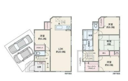 豊中市豊南町西4丁目の間取り