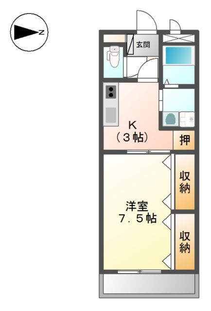 ヴァン　ヴェールの間取り