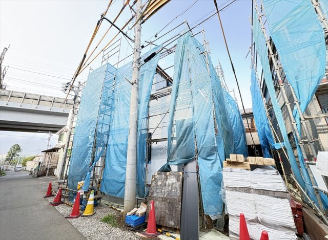 【外観】 | 清瀬市下宿3丁目　新築一戸建住宅　全4棟　(志木本店) | 現地（2026年2月）撮影
2026年5月上旬完成予定の新築戸建。