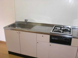 ガスコンロのキッチンです