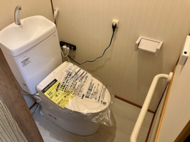 ゆったりとした空間のトイレです
