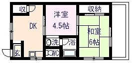 【間取り】 | コーポ園田