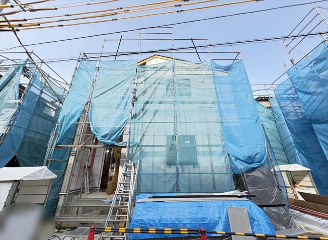 【外観】 | 清瀬市下宿3丁目　新築一戸建住宅　全4棟　(志木本店) | 現地（2026年2月）撮影
太陽光パネル設置で、環境にも家計にもやさしい住まい。