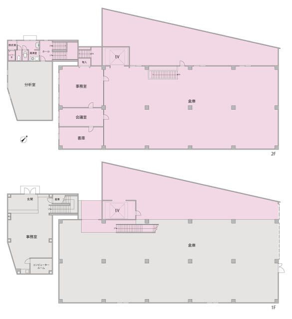 山本倉庫事務所の間取り