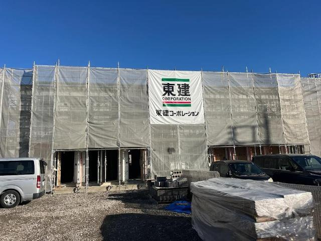 タウニィ裾野Ⅰの外観|建築現場