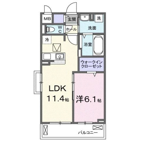 ロイヤル長伏の間取り