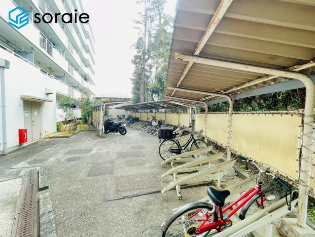 西武豊岡ハイツの駐輪場|3/23撮影
