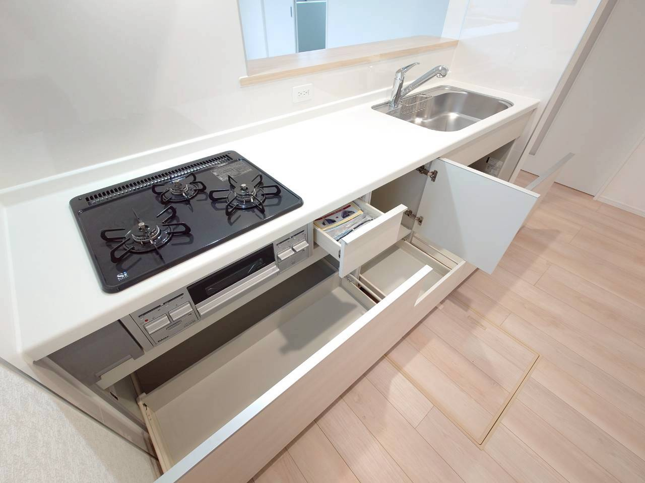 ♥♥南城市佐敷冨祖崎第７－１号棟のキッチン|キッチンです