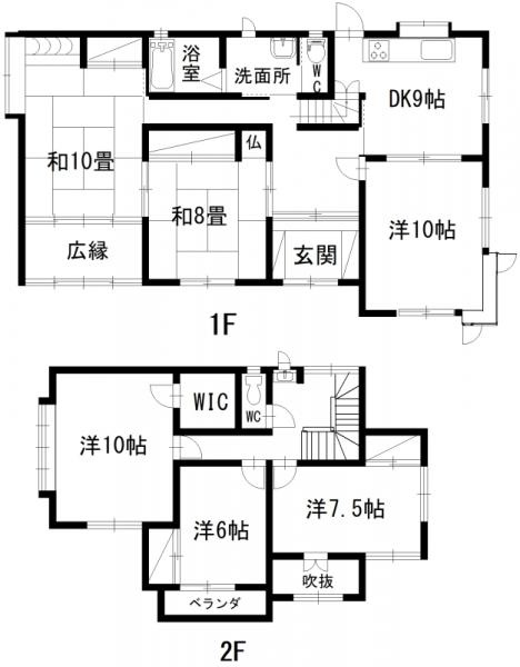  三戸郡階上町大字道仏字横沢山の区画図