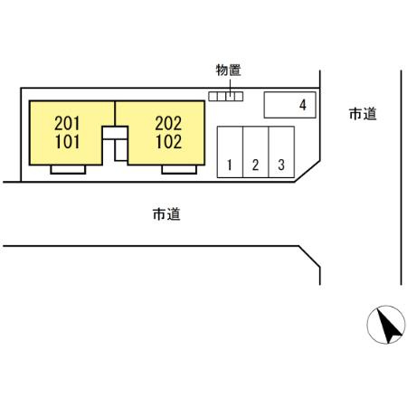 メルヴェイユの区画図