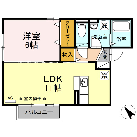 メルヴェイユの間取り