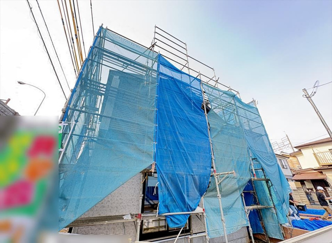 【外観】 | 清瀬市下宿3丁目　新築一戸建住宅　全4棟　(志木本店) | 現地（2026年2月）撮影
全棟100平米以上の広さを確保したゆとりの敷地。