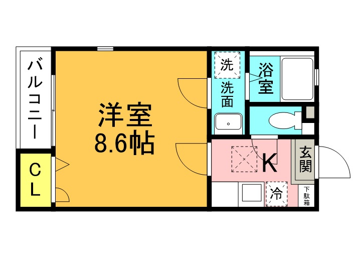 リブレア南久留米駅前の間取り