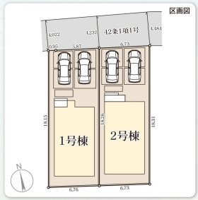 LG与那原町与那原第4-1号棟の区画図|
