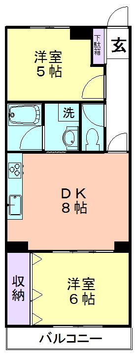 久米川ハウスの間取り