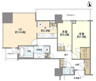 【間取り】 | ブランズ渋谷桜丘
