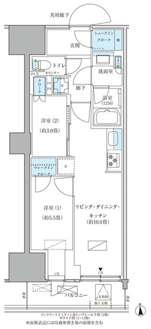 パークアクシス品川天王洲アイルの間取り