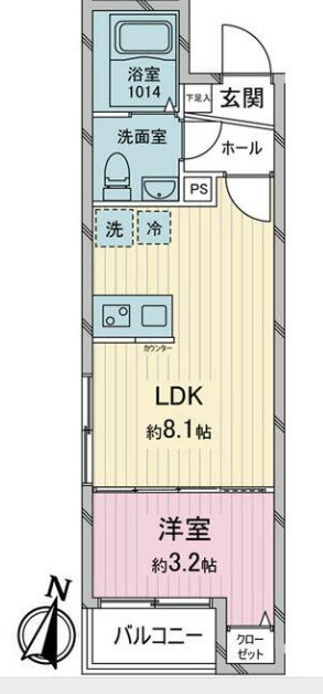 ＬＵＸＩＳ久米川の間取り
