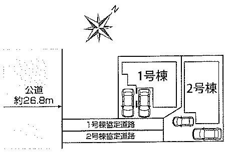 【区画図】 | 浜甲子園2丁目　新築戸建