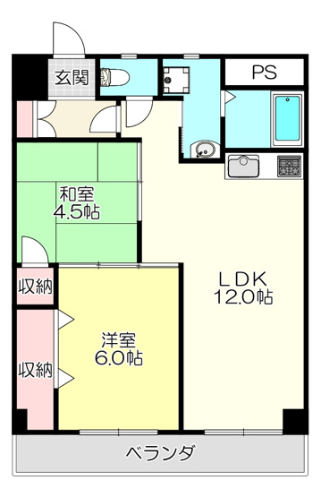 【間取り】 | ロイヤルサカエマンション