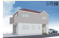 戸塚区原宿5丁目 新築戸建 4699万円の外観パース