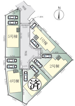 戸塚区原宿5丁目 新築戸建 4699万円の区画図