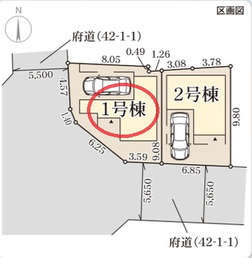 【区画図】 | リーブルガーデン松原天美東３期 | 区画図