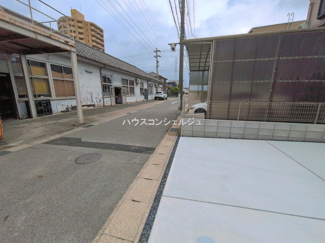 【前面道路含む現地写真】 | 名古屋市緑区鳴海町字中汐田219-4【仲介手数料無料】新築一戸建て　1号棟
