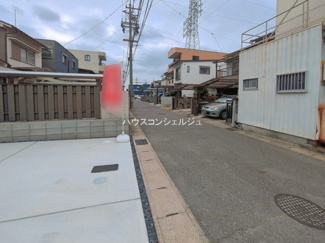 【前面道路含む現地写真】 | 名古屋市緑区鳴海町字中汐田219-4【仲介手数料無料】新築一戸建て　1号棟