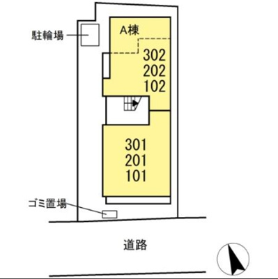 【区画図】 | Asette-Court立川富士見町A
