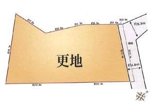 【土地図】 | 四街道市物井　売地　JR総武本線【物井】駅 | 登記簿面積310.74㎡（93.99坪）
お好きなハウスメーカーで建築いただけます