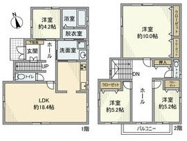 丸根町２丁目戸建の間取り