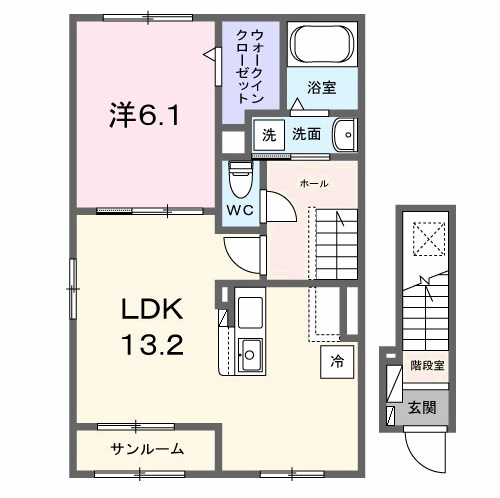 メゾン　ルミエールの間取り
