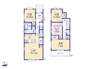 【間取り】 | 名古屋市港区東茶屋１丁目380【仲介手数料無料】新築一戸建て　A号棟