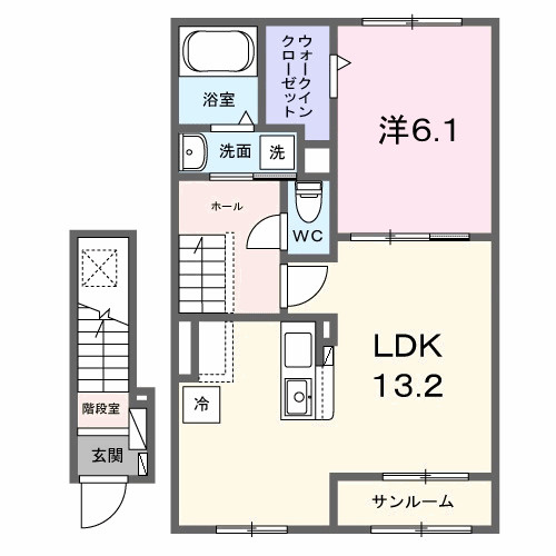 メゾン　ルミエールの間取り