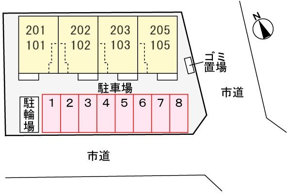 メゾン　ルミエールの区画図
