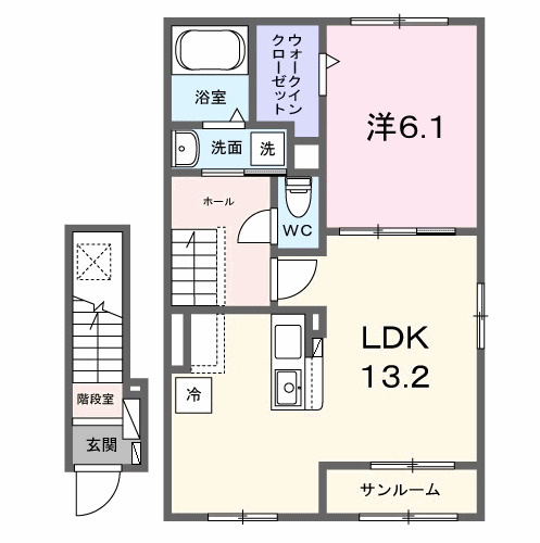 メゾン　ルミエールの間取り