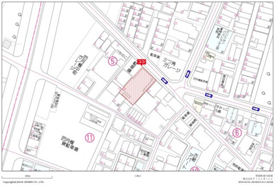 【地図】 | 西宮市　上田中町　建築条件無土地