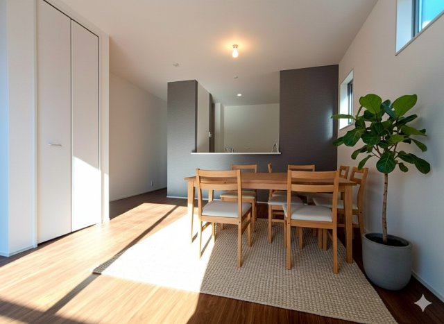 三郷市　戸ケ崎　新築戸建　全1棟　の居間・リビング|施工例です