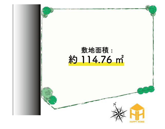 西宮市神園町新築一戸建て│4KLDK＋駐車2台可（制限有）の区画図