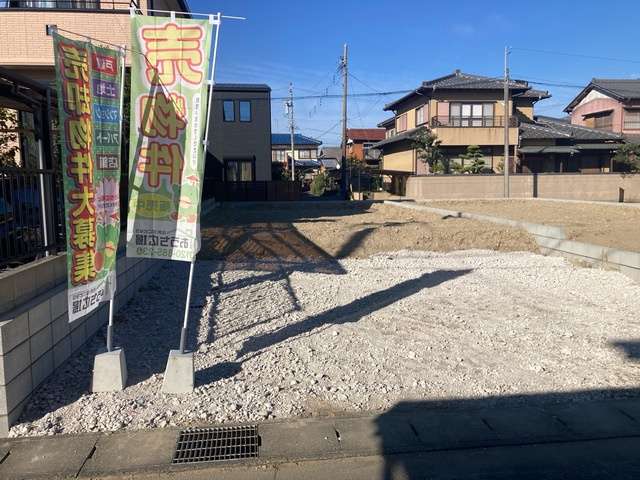 【仲介手数料無料／津島市】津島市江東町第二　新築戸建　①の前面道路含む現地写真