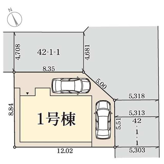 【区画図】 | 加古郡播磨町北本荘9期（全1棟）新築