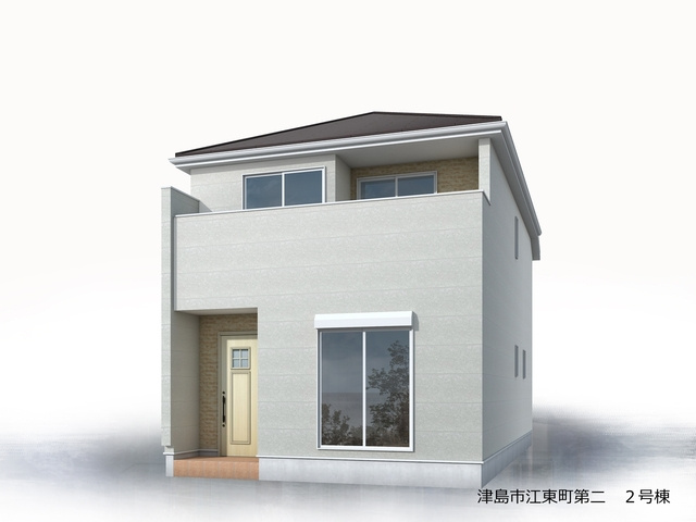 【仲介手数料無料／津島市】津島市江東町第二　新築戸建　②の外観パース