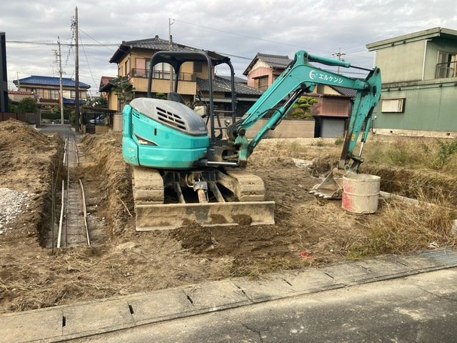 【仲介手数料無料／津島市】津島市江東町第二　新築戸建　②の前面道路含む現地写真
