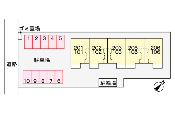 グレイスフルＡ　　刈谷市近郊の賃貸ならクラスホーム刈谷の駐車場