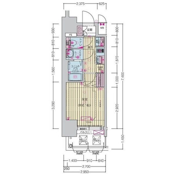 プレサンス桜山駅前アフォードの間取り